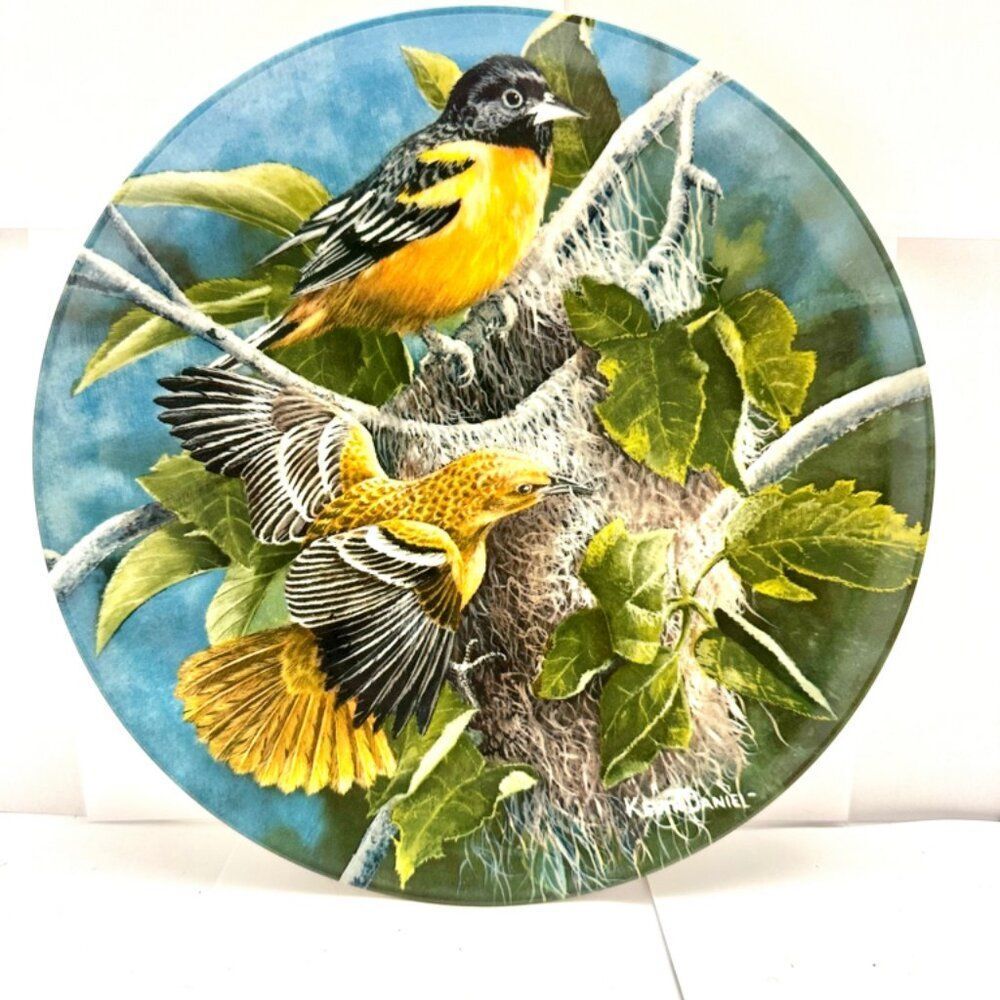 Baltimore Oriole Plate Kevin Daniel Third in Birds Of Your Garden Series w box